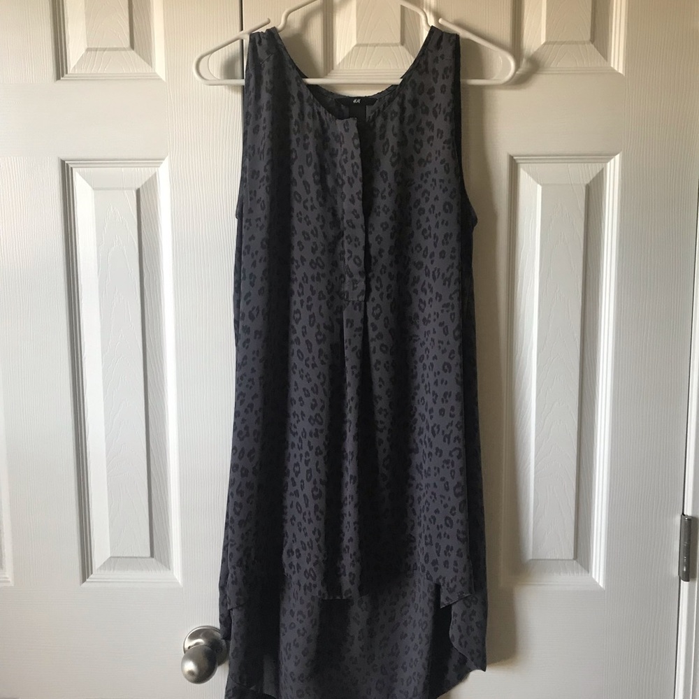 H&M Sleeveless Leopard Blouse